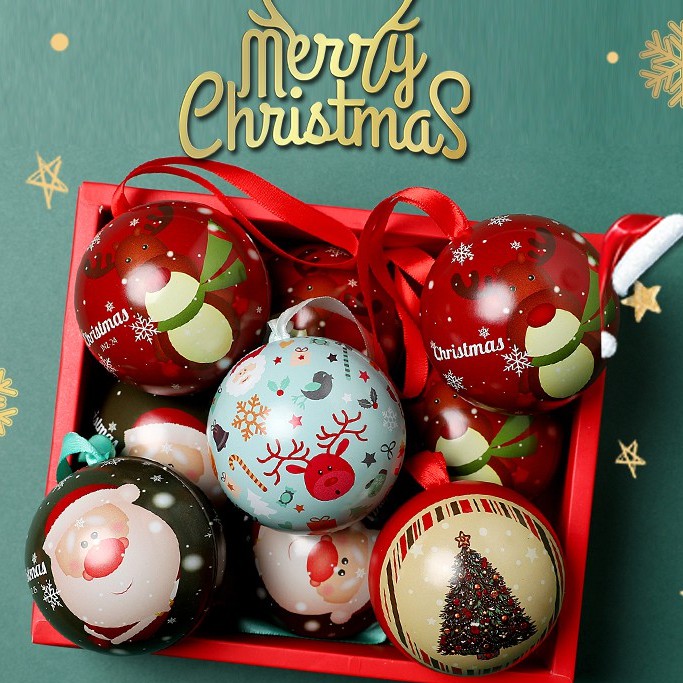 (台灣現貨)聖誕造型馬口鐵盒/大理石喜糖盒/聖誕鐵罐/聖誕鐵盒(聖誕樹裝飾/聖誕交換禮物/糖果罐/婚禮小物)