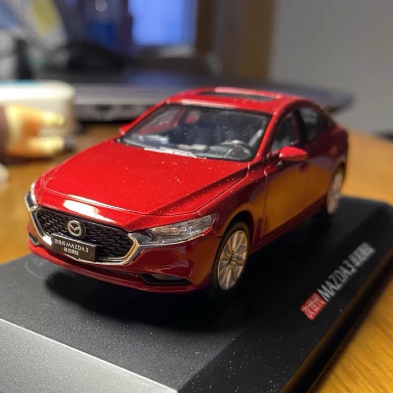 🈶現貨✅1:43 Mazda3 Sedan 四門   2019四代馬三汽車模型 魂動紅