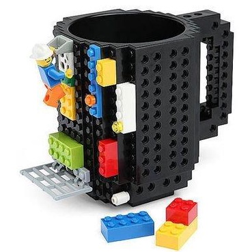 [現貨]DIY積木杯 樂高LEGO同款 拼裝組裝杯 咖啡杯 馬克杯 創意 焦點筆筒組裝學習玩具收納盒杯子