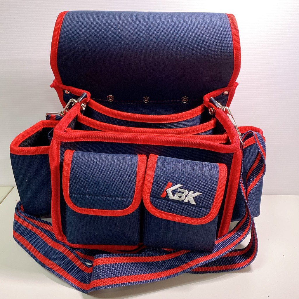 KBK 工具袋【KBK003-1】＃紅色＃附背帶＃釘袋＃板模釘袋＃電工袋