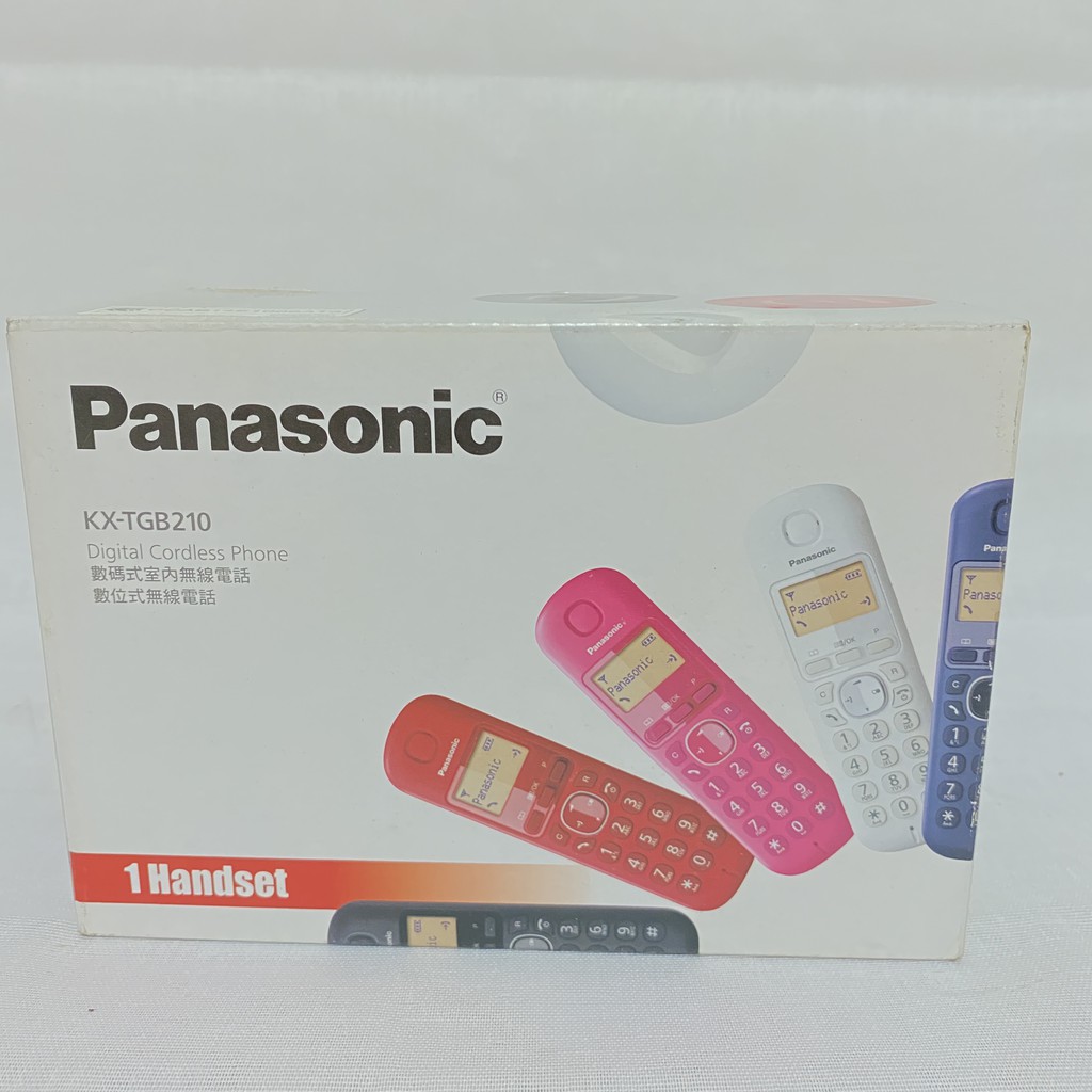 【近新品】Panasonic數碼室內無線電話/數位式無線電話KX-TGB210(紅色)