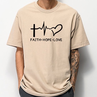 Faith Hope Love #3 中性短袖T恤 5色 (現貨) 信仰希望愛十字架耶穌基督宗教聖母教宗班服