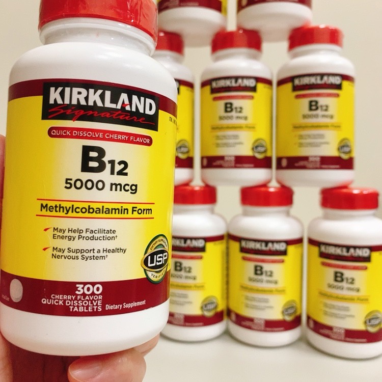 {在台現貨不用等｝美國Kirkland signature科克蘭 300顆/5000mcg維他命 B12成人中老年補鈣片