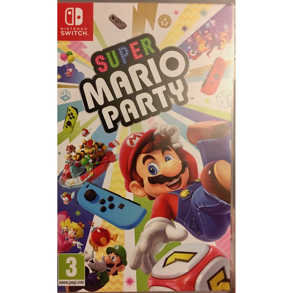 二手 Switch 超級瑪利歐派對 Super Mario Party 歐美版 中文版 9.9成新