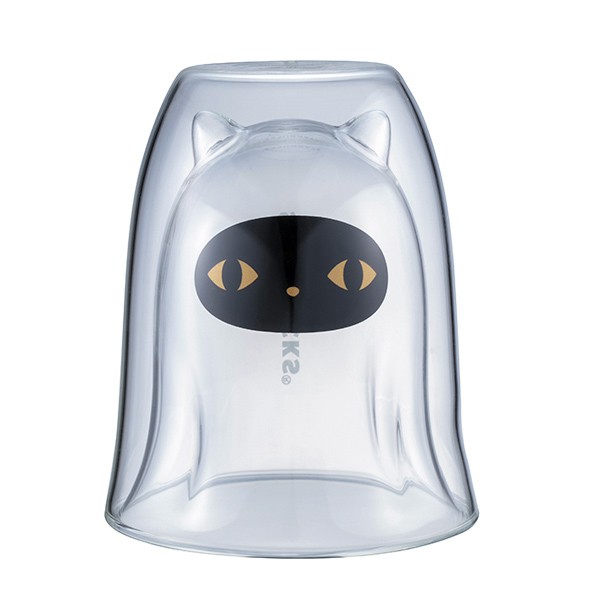 [星巴克] 黑貓精靈雙層玻璃杯 原價600