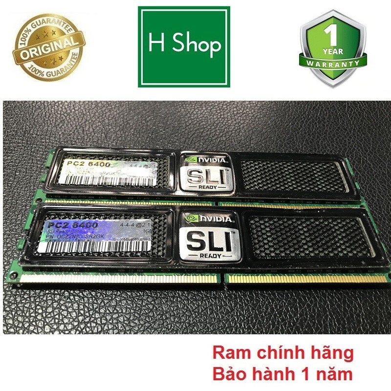 Ram DDR2 (PC2) 4Gb 總線 800-6400U 套件 (2x2gb),原裝 OCZ - Nvidia S