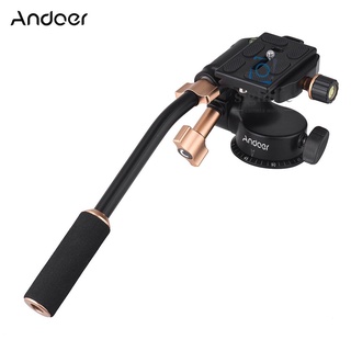 Andoer Q08S 鋁合金三維雲台 攝影攝像輕便阻尼雲台 相機螺絲接口1/4” 雲台接口3/8” 支持360度全景拍