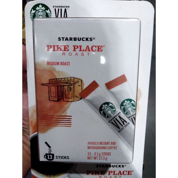 好市多 派克市場星巴克即溶研磨咖啡/2.1公克X26入/Starbucks Via