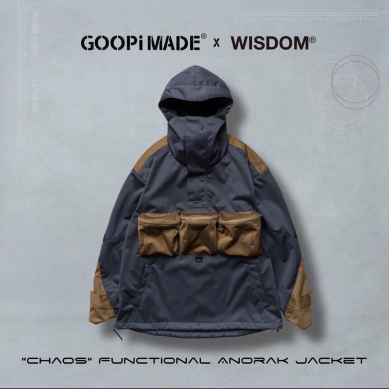 GOOPiMADE x Wisdom “BLEEM EXISTS” Chaos Functional Anorak 外套