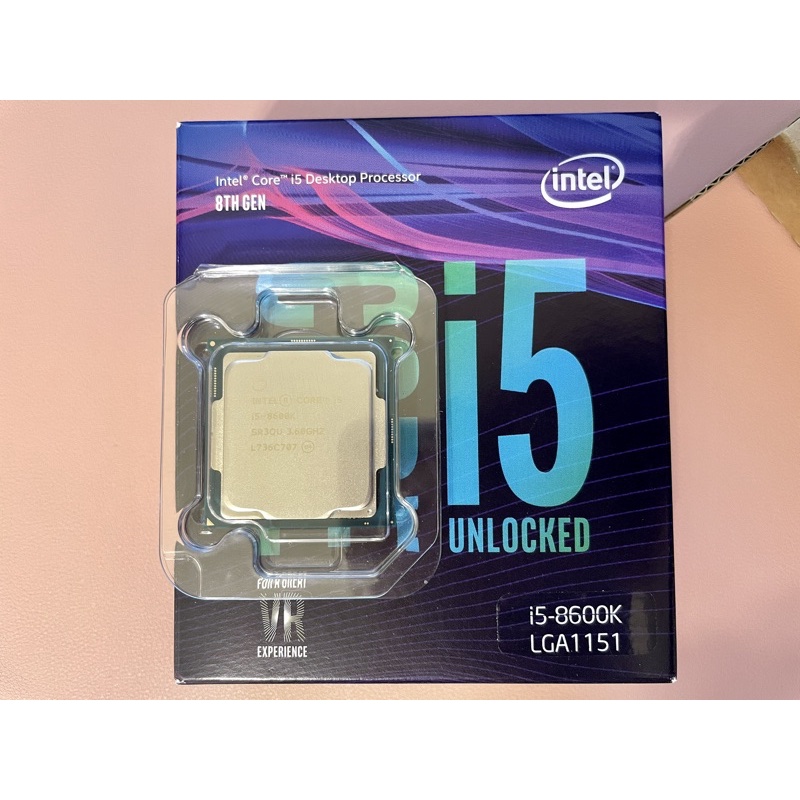 intel i5-8600k cpu 盒裝