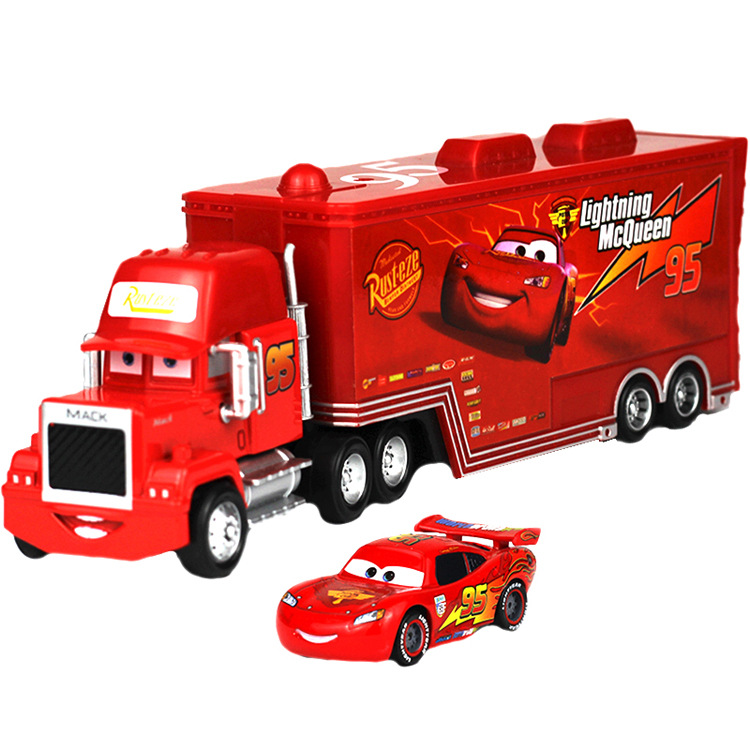 玩具車 賽車 汽車總動員 合金車 模型麥坤貨櫃車麥兒童
