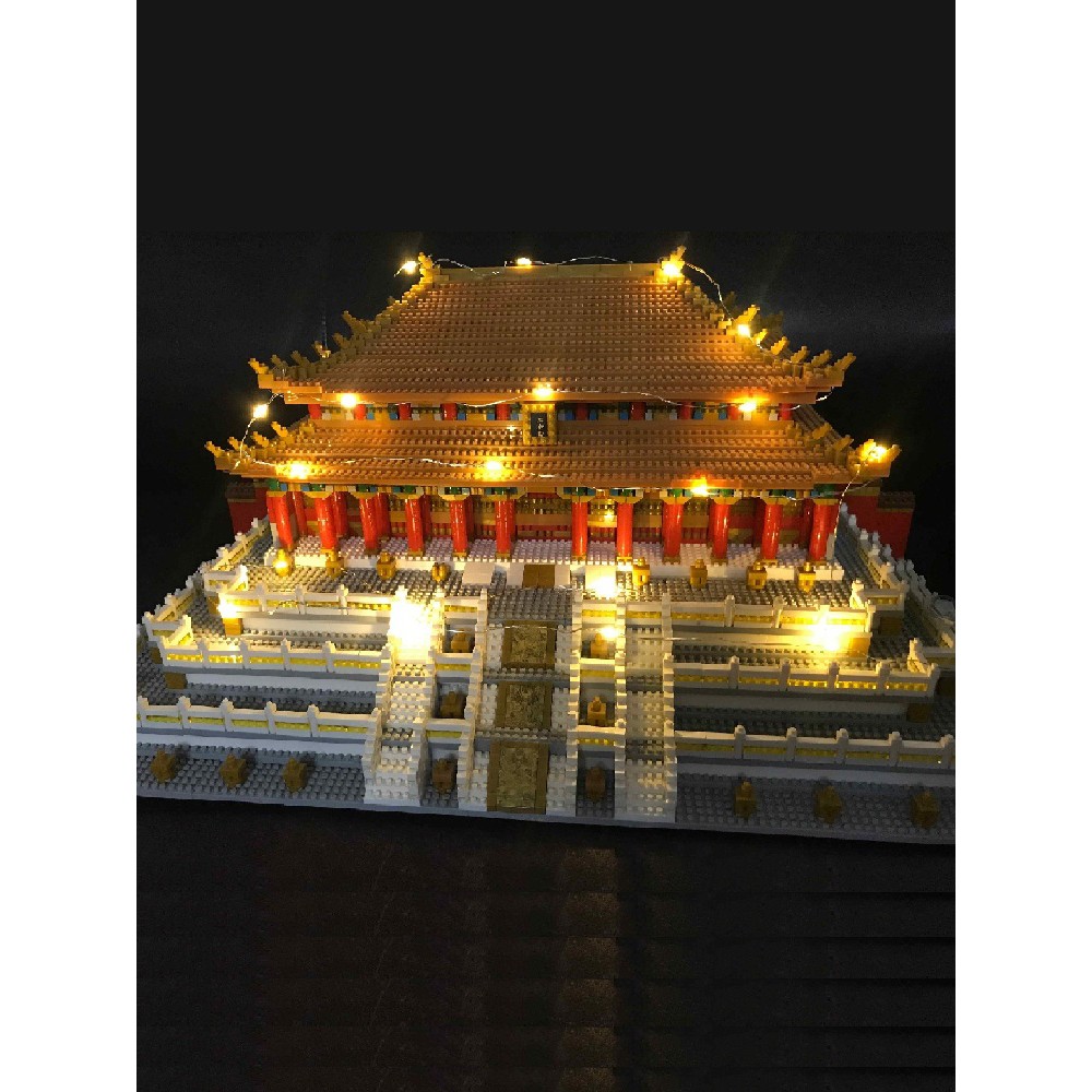 【積木高難度】樂高積木故宮太和殿中國風巨大型建築模型城堡成年高難度拼裝玩具