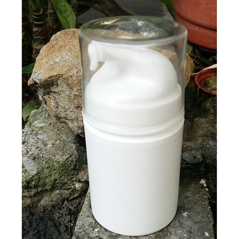 [馥靖皂材] 50ml真空瓶(歐蕾瓶) 白色/透明/黑色