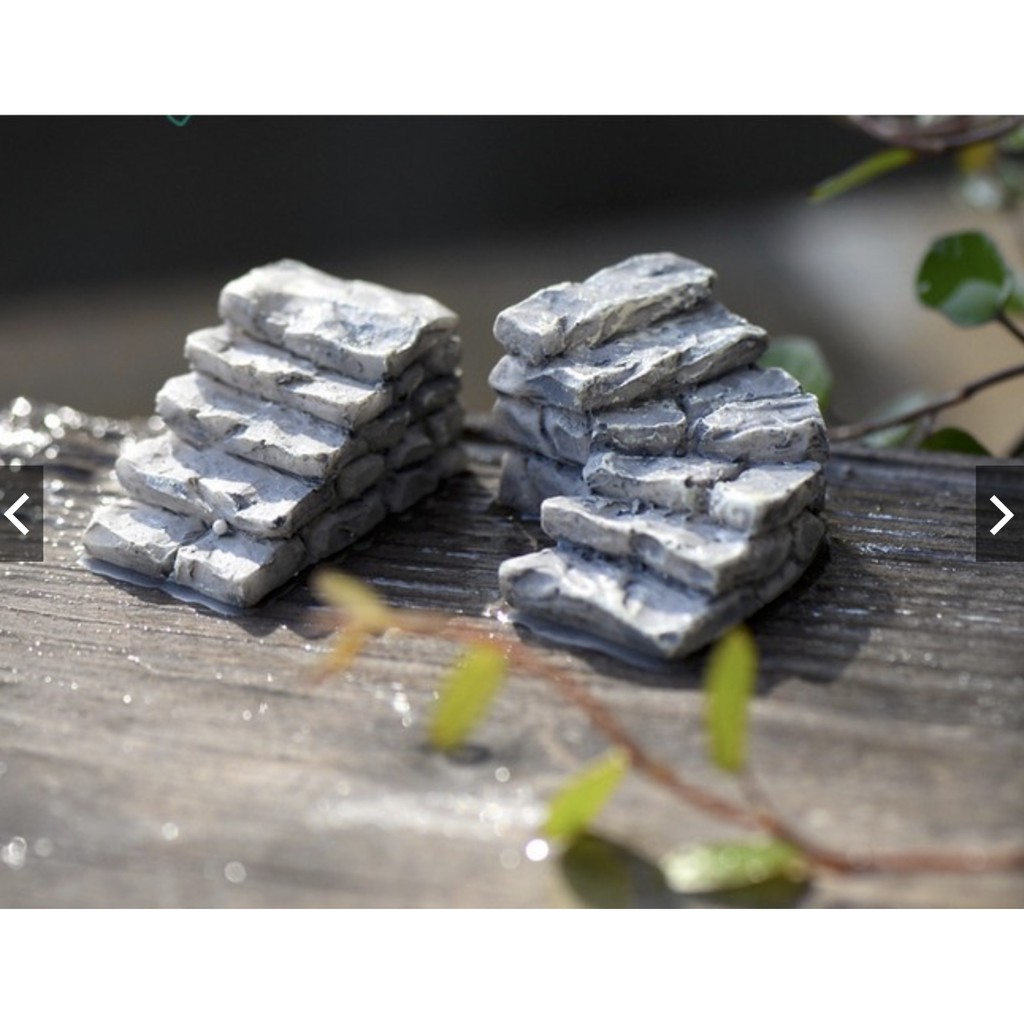 2款石塊台階路階小樓梯樓梯階梯石階小路樓梯苔蘚微景觀擺件樹脂工藝品 蝦皮購物