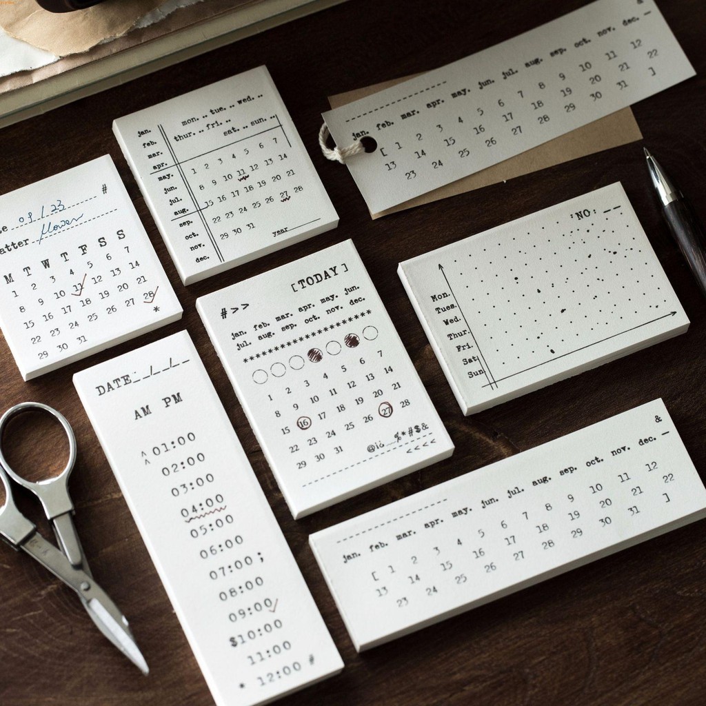 生活控 便籤本 時間月曆系列便簽本 便利貼 N次貼 手帳貼 便籤紙 裝飾手帳 蝦皮購物