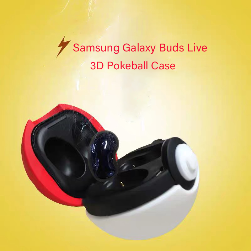 SAMSUNG 三星 Galaxy buds Live 三維卡通精靈球保護套適用於三星 Galaxy buds2 pro