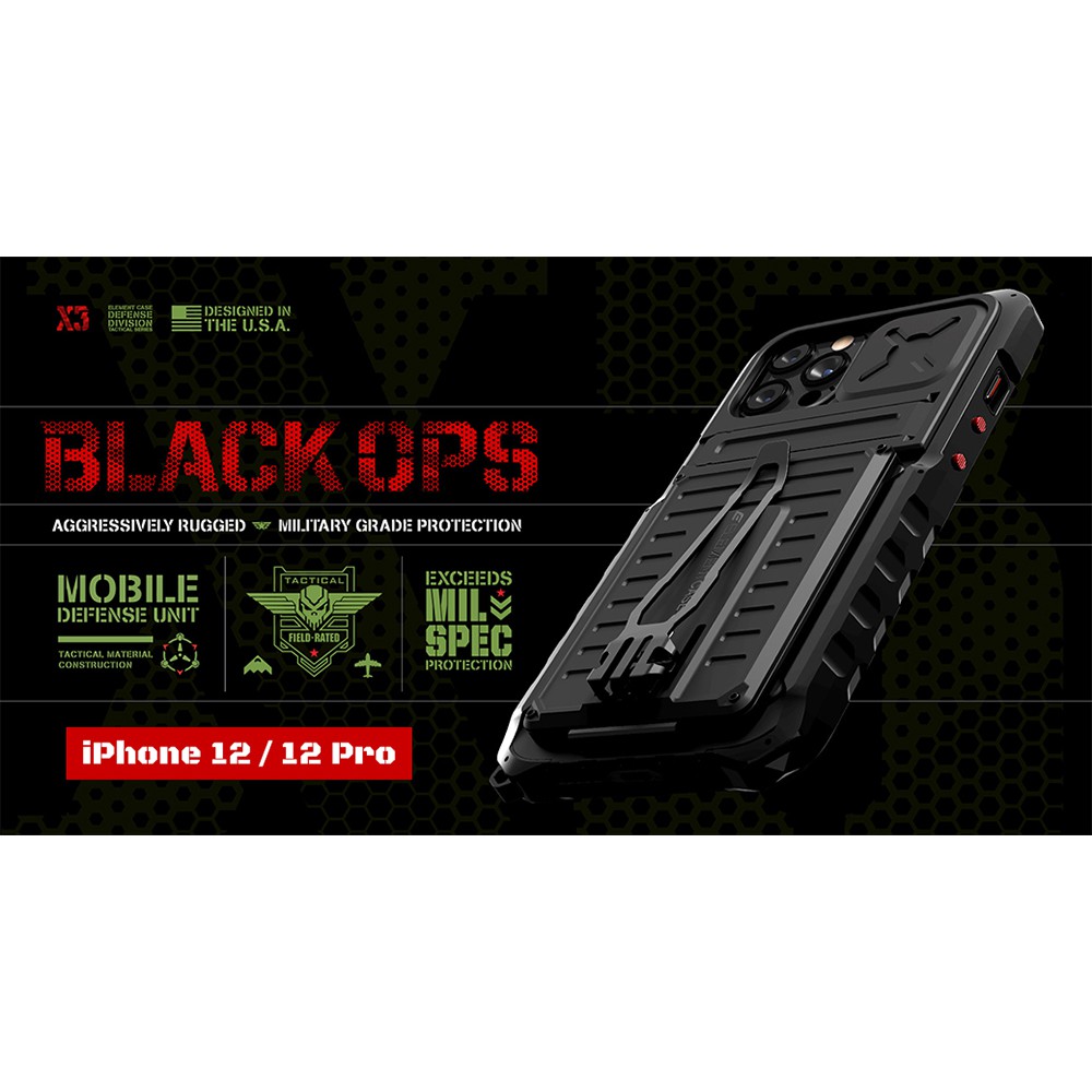 美國ec Element Case Black Ops Iphone12 黑色行動頂級軍規防摔殼 蛋殼手機配件屋 蝦皮購物