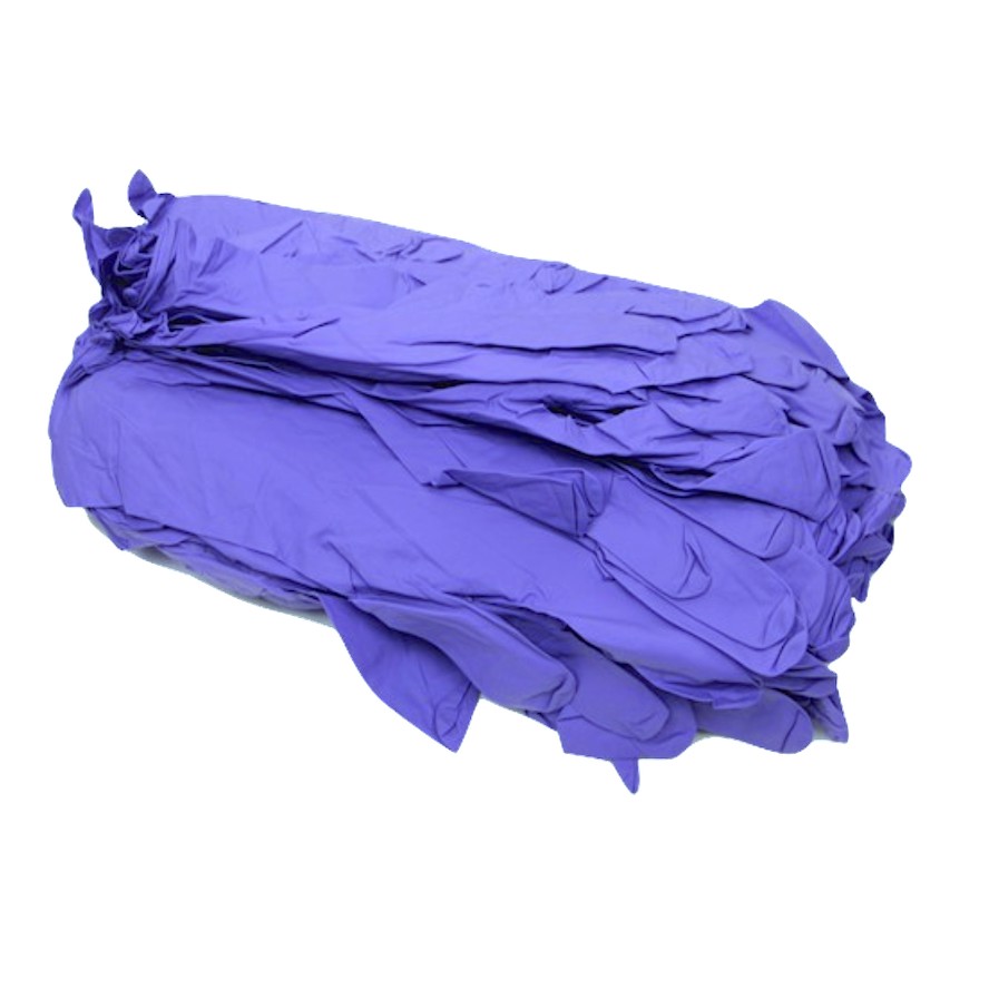 紫色NBR手套【NBR無粉手套】100入 丁晴 耐油 乳膠 橡膠 塑膠 美甲 衛生 工作手套