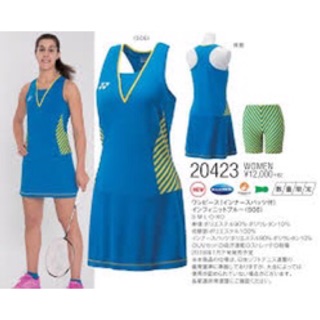 😗大鷲體育😘YONEX 大賽服女版😊日本版連身裙JP版😘到貨趕快來搶購yonex20423 （瑪林款）