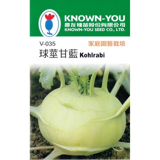 種子王國 球莖甘藍【蔬果種子】 農友牌 蔬果小包裝種子 約100粒/包