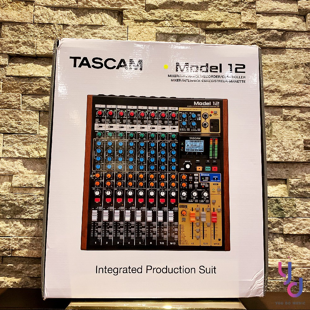 現貨免運費 贈專用音源線tascam Model 12軌mixer 可接usb 混音座錄音音控 蝦皮購物