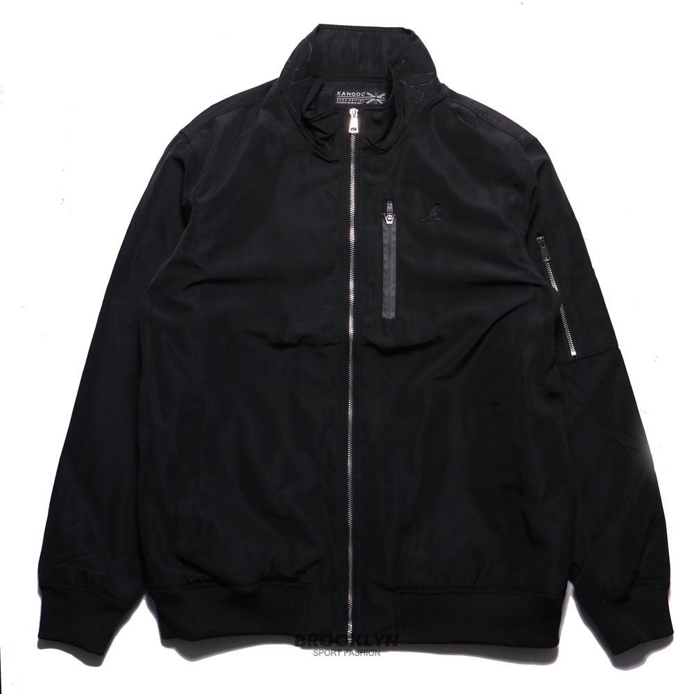 KANGOL 外套 飛行外套 黑色 立領 長袖 秋冬服飾 男 (布魯克林) 6955146020