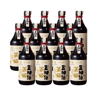 【豆油伯】茶姬釀造醬油500mlX12瓶(有效：2024.10)