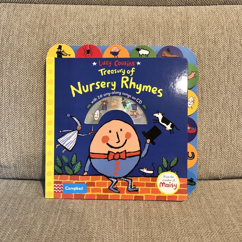 二手近新❤️Treasury of Nursery Rhymes by Lucy Cousins 英文童書 含CD