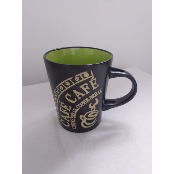 （出清款）雙色系，內層綠咖啡馬克杯（350 ml）
