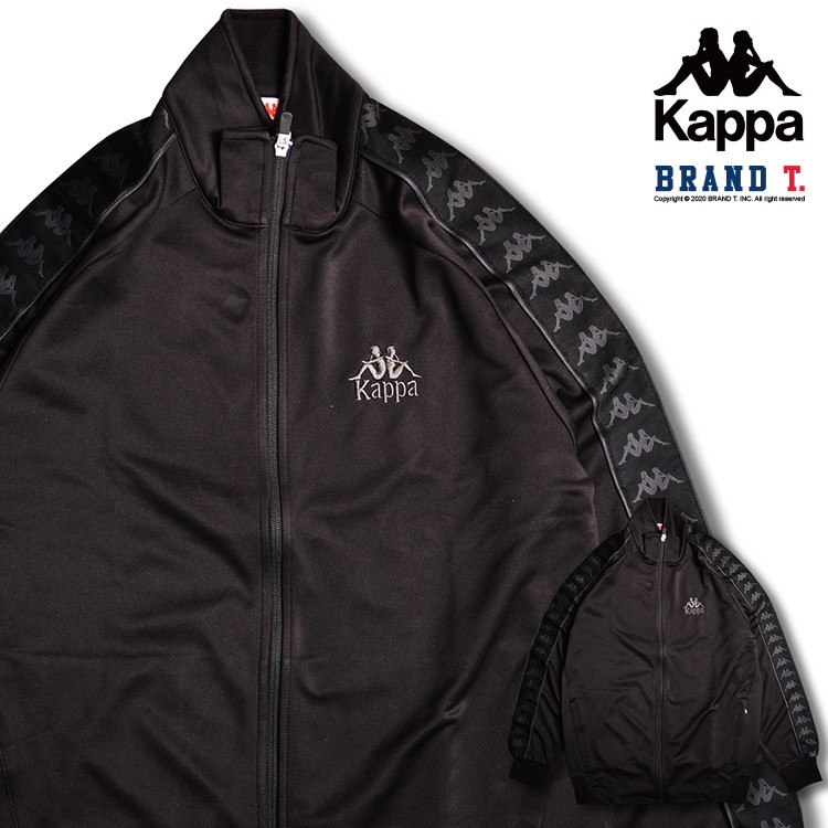 【Brand T】正品公司貨 KAPPA BANDA 黑色 同色 串標 窄管 運動 長褲 外套 夾克 義大利