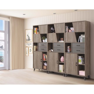 【全臺傢俱】HY-25 奧蘭多 系統式 8尺書櫃組 / 2.7尺書櫃(可拆售) 臺灣製造 傢俱工廠特賣