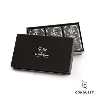 【 CONQUEST 】Taylor Of Old Bond Street Jermyn Soap 傑明沐浴皂3入禮盒組