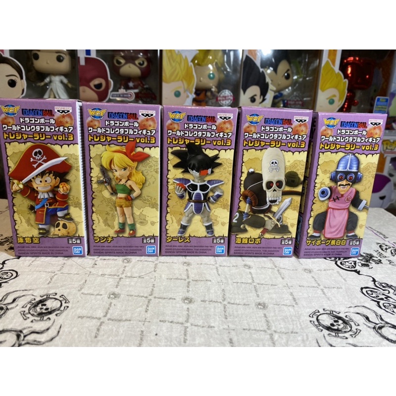 正版 白證 WCF 七龍珠 vol.3 孫悟空 蘭琪 黑悟空 海賊骷髏 桃白白 一套五款 萬代 代理 指定