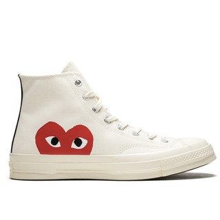 CONVERSE X CDG PLAY CHUCK 70 WHITE 愛心 米白【A-KAY0】【150205C】