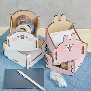 😉卡娜赫拉木質組合式置物架 Kanahei 正版授權 兔兔 P助 收納盒 便條紙盒 桌上置物盒 桌上收納盒 小物