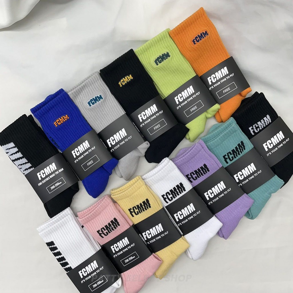 PS中壢🇰🇷 FCMM 襪子 毛巾底刺繡 襪 基本款 經典LOGO  長襪 短襪 運動長襪 運動短襪 韓國襪子 運動襪