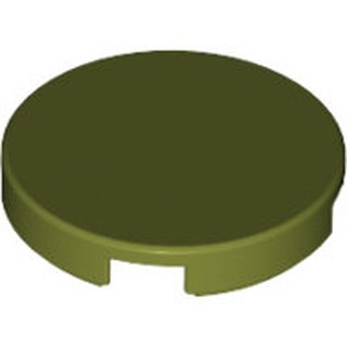 Lego樂高 4150 橄欖綠 圓形 平滑平板 Tile Round 2x2