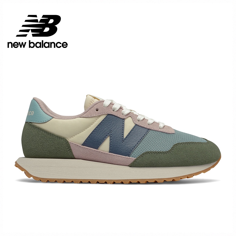 【New Balance】 NB 復古運動鞋_女性_藍綠粉_WS237MP1-B楦 (網路獨家款) 237