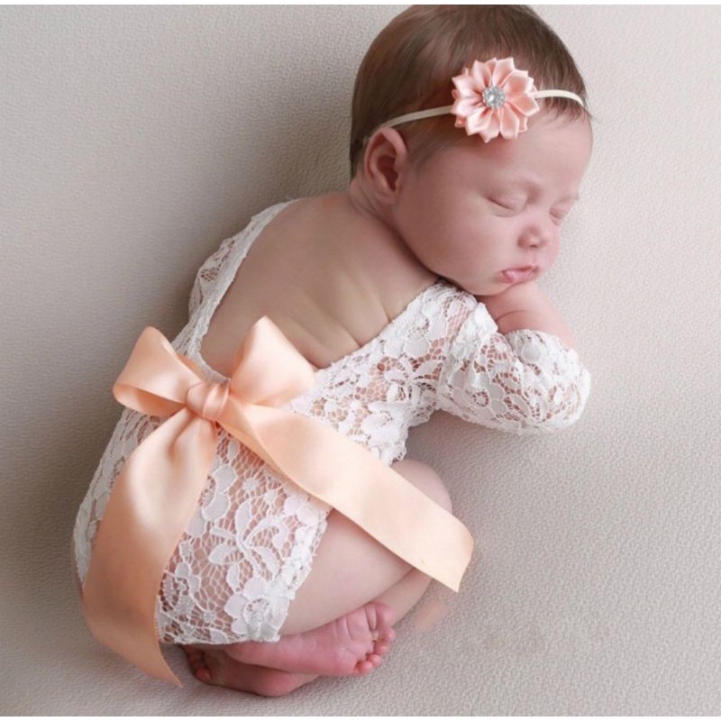 【出租】寶寶蕾絲連身服⭐新生兒寫真服