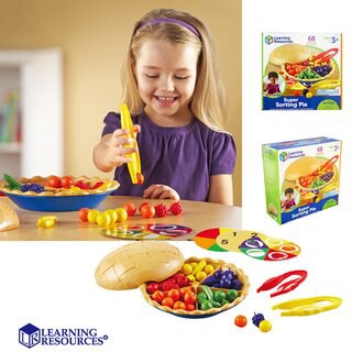 玩得購【華森葳兒童教玩具】數學教具系列-LearningResources 分類水果派 N1-6216