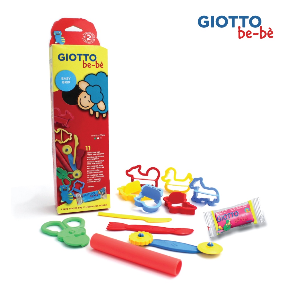 【GIOTTO BEBE】寶寶黏土工具組 (福利品)_兒童黏土 黏土工具 造型壓模 壓模工具｜童趣生活館總代理 台灣現貨
