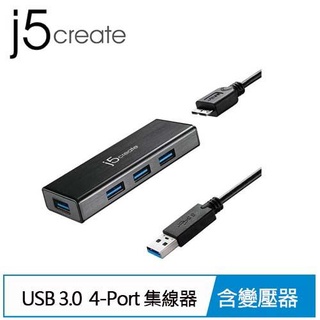 j5create USB 3.0 4埠迷你集線器 JUH340原價750(省90)