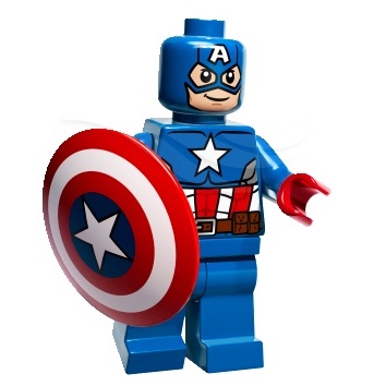 玩樂趣 LEGO樂高 76017 Captain America 二手人偶 (sh106)