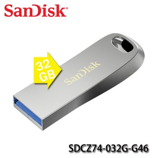 【3CTOWN】含稅公司貨 SanDisk CZ74 Ultra Luxe 32GB 32G USB3.1隨身碟