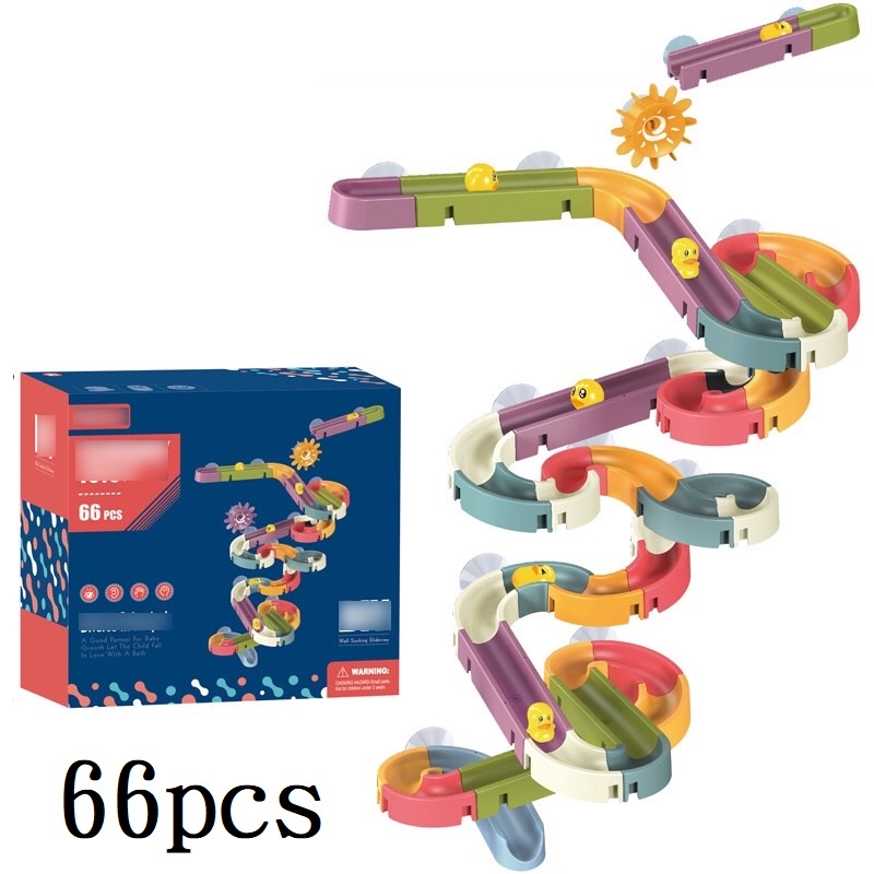 台灣現貨 滑水玩具 洗澡玩具 滾球玩具 DIY軌道 戲水玩具 拼裝軌道 滑水道玩具 滑滑樂 益智玩具 兒童玩具