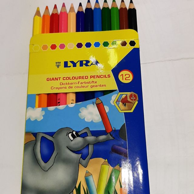 全新-(德國製)LYRA長6角中型12色色鉛筆
