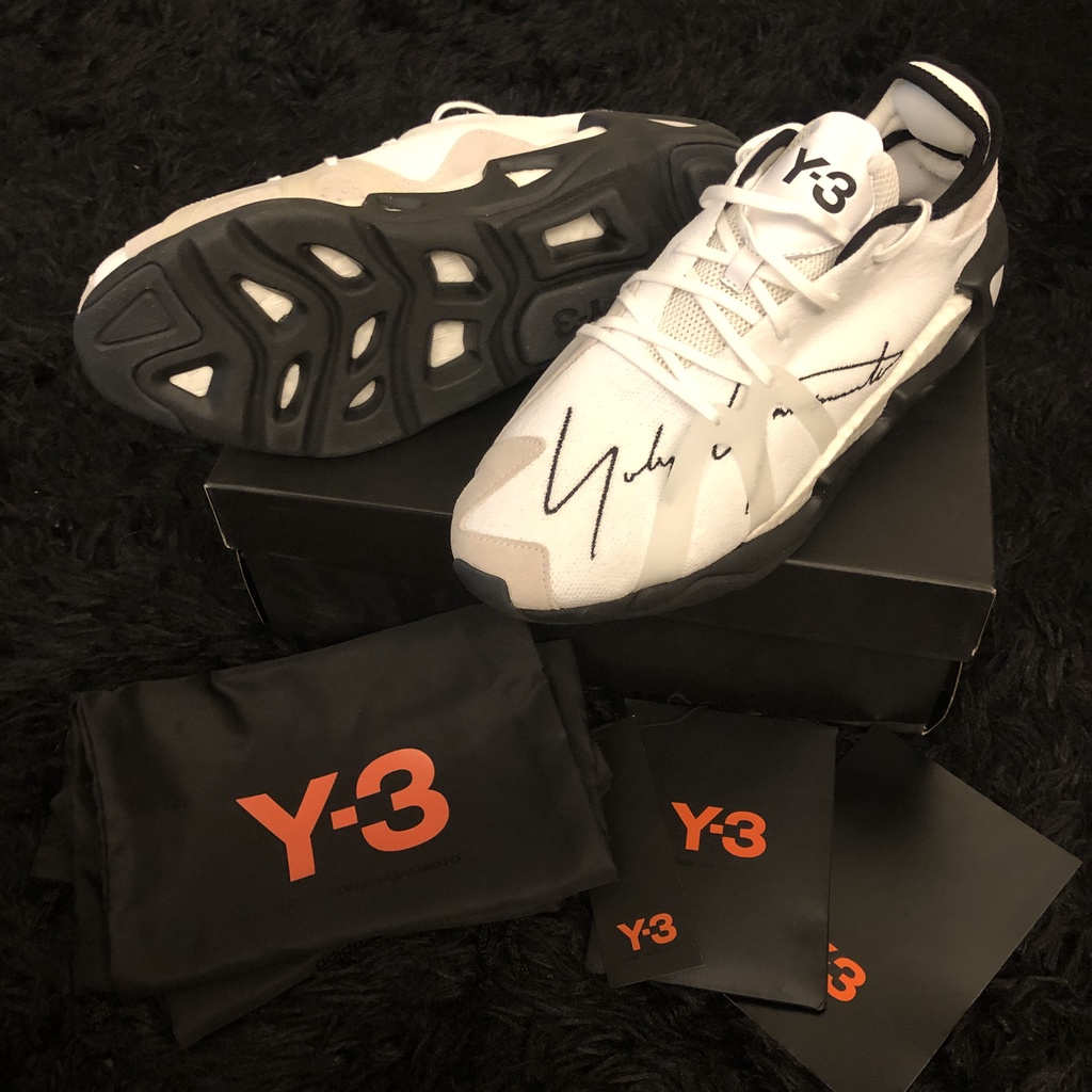 Adidas Y-3 FYW S-97 Off White Black 山本耀司 簽名鞋 正品 US10.5