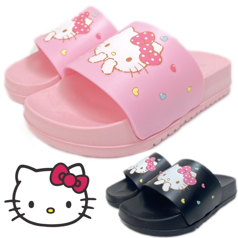 Hello kitty 厚底拖鞋 女童 17-22號 正品授權 台灣製造 凱蒂貓 童鞋