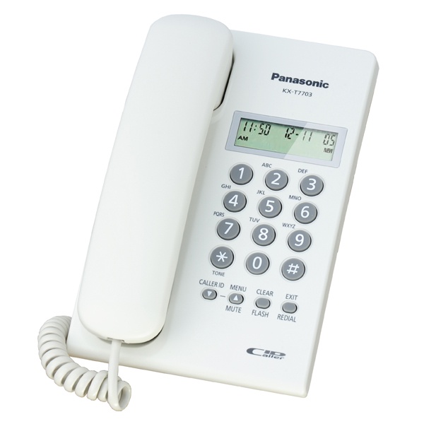 Panasonic 來電顯示有線電話KX-T7703(市話/總機系統兩用)(馬來西亞製)