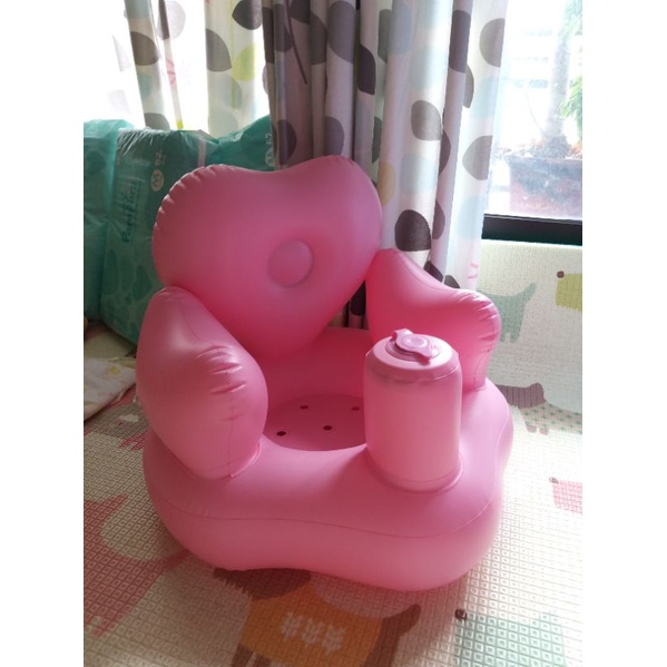 二手粉色充氣式幫寶椅
